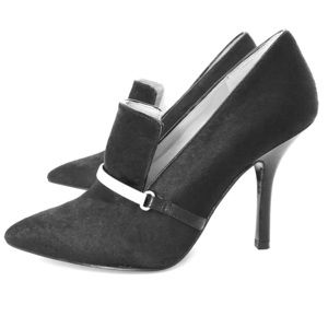 Nine West black mohair pumps Size 8.